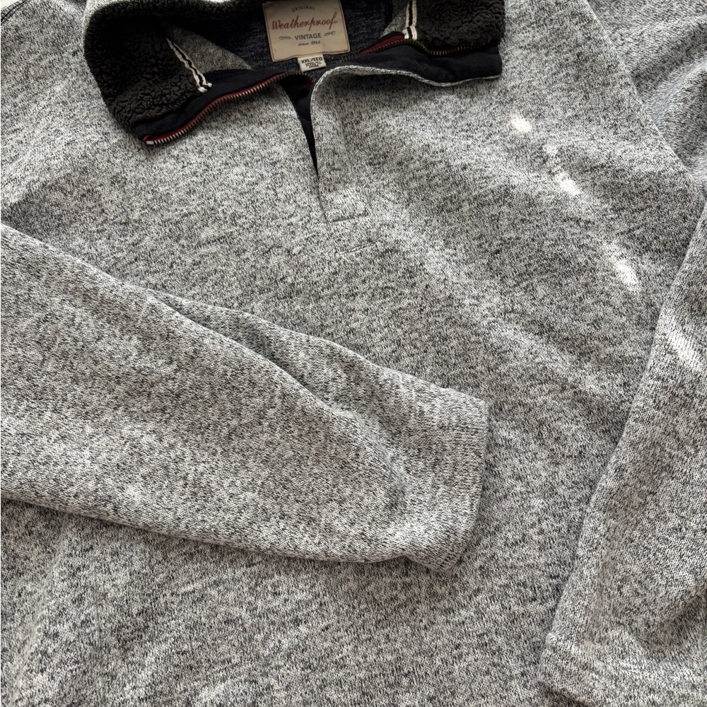 Weatherproof Men's Zip Up Sweater - Heather Gray